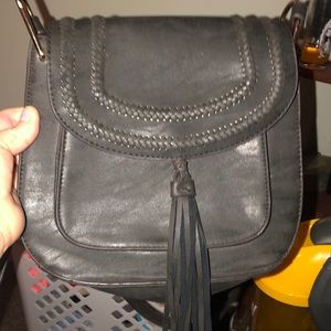 100% leather satchel